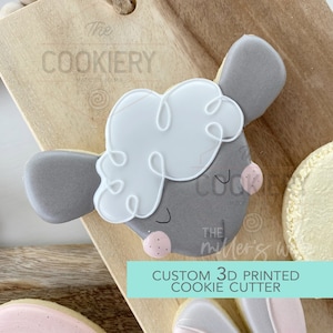 Lamb Head Cookie Cutter - Easter Cookie Cutter -  3D Printed Cookie Cutter - TCK13156