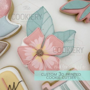 Cortador de biscoitos de flor de hibisco - Cortador de biscoitos de praia de verão - Cortador de biscoitos impresso em 3D - TCK29139