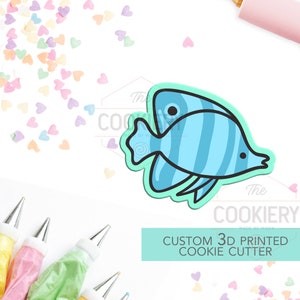 Angelfish Cookie Cutter - Fish Cookie Cutter - Sea Cookie Cutter  - 3D Printed Cookie Cutter - TCK18115