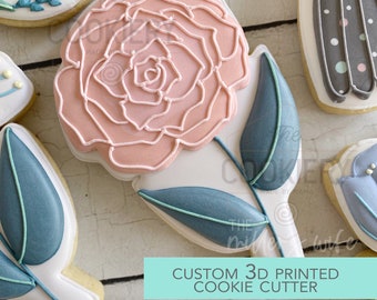 Cortador de galletas con forma de flor - Cortador de galletas de primavera - Cortador de galletas impreso en 3D - TCK88109