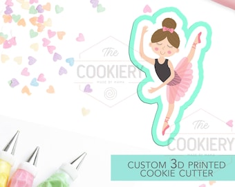 Cortador de Biscoitos Bailarina - Cortador de Biscoitos de Balé - Biscoitos de Bailarina - Cortador de Biscoitos Impresso em 3D - TCK72113