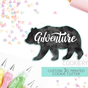 Bear Silhouette Cookie Cutter - Camping Cookie Cutter - 3D Printed Cookie Cutter - TCK89161
