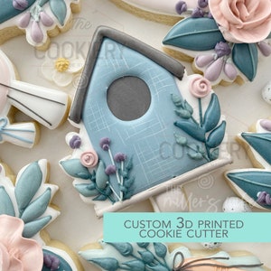 Emporte-pièce Floral Bird House - Emporte-pièce Pâques Printemps - Emporte-pièce imprimé 3D - TCK13174