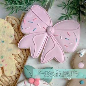Bow Ribbon Cookie Cutter, Tied Ribbon Cookie Cutter - 3D Printed Cookie Cutter - TCK58116