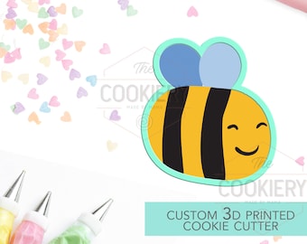 Bumblebee Cookie Cutter - Honeybee Cutter- Spring Cutter -  3D Printed Cookie Cutter - TCK34105