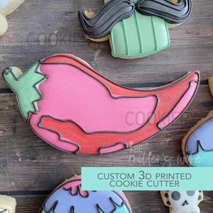 Chilli Pepper Cookie Cutter -  Cinco de Mayo  Cookie Cutter -   3D Printed Cookie Cutter - TCK85166