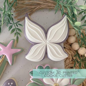 Fairy Wings Cookie Cutter  - Garden Fairy Cookie Cutter  - Spring Cookie Cutter 3D Printed Cookie Cutter - TCK72161