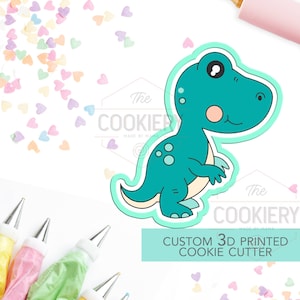 Dinosaur Cookie Cutter - T-Rex Cookie Cutter -  3D Printed Cookie Cutter - TCK34107