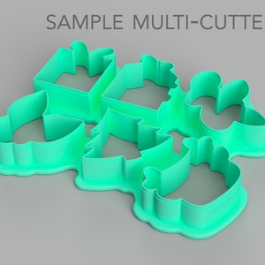 Mini ensemble demporte-pièces de Noël Emporte-pièces Mini emporte-pièces de calendrier de lAvent de Noël Emporte-pièce imprimé en 3D TCK87200 Ensemble de 32 image 2