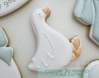 Silly Goose Sitting -  Goose Birthday Cookie Cutter -   3D Printed Cookie Cutter - TCK34213