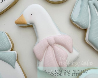 Silly Goose Head-  Goose Birthday Cookie Cutter -   3D Printed Cookie Cutter - TCK34224