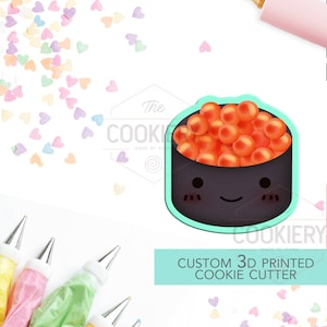 Sushi Cookie Cutter - Kawaii Sushi Cookie Cutter  - 3D Printed Cookie Cutter - TCK22118
