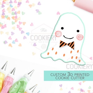 Funky Ghost Cookie Cutter - Halloween Cookie Cutter - 3D Printed Cookie Cutter - TCK63110