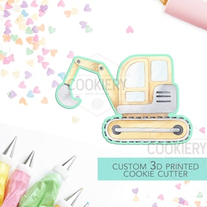Excavator Cookie Cutter, Construction Cookie Cutter, Automobile Cookie Cutter- 3D Printed Cookie Cutter - TCK27121