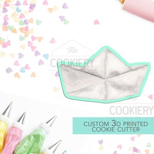 Paper Boat Cookie Cutter -  Under the Sea Cookie Cutter  - 3D Printed Cookie Cutter - TCK18160