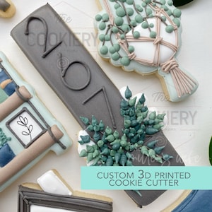 House Number Sign Cookie Cutter - Housewarming Cookie Cutter -  3D Printed Cookie Cutter - TCK58141