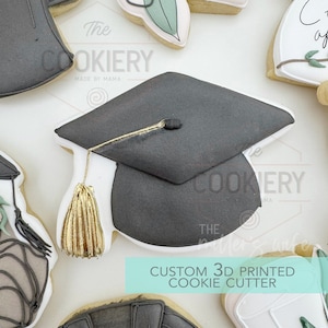 Graduation Hat  Cookie Cutter - Graduation Cutter  - 3D Printed Cookie Cutter - TCK52152