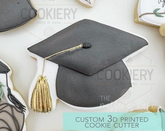 Graduation Hat  Cookie Cutter - Graduation Cutter  - 3D Printed Cookie Cutter - TCK52152