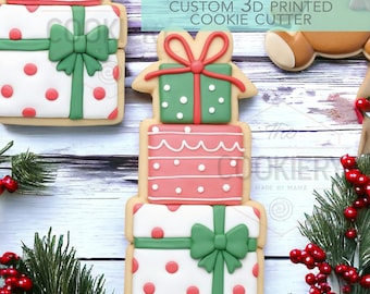 Stack of Gifts Cookie Cutter - Christmas Cookie Cutter - Winter Cutter -   3D Printed Cookie Cutter - TCK84204
