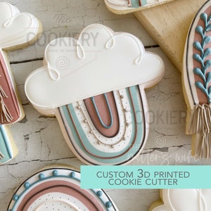 Hanging Cloud Rainbow Cookie Cutter - Rainbow Cutter  - 3D Printed Cookie Cutter - TCK85217