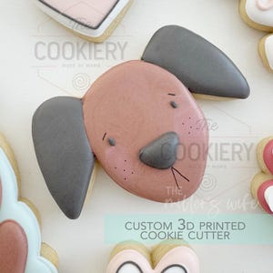 Dog Head Cookie Cutter - Mother&#39;s Day Cat Mom Cookie Cutter - 3D Printed Cookie Cutter - TCK19163