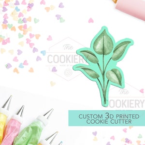 Leaf Branch Cookie Cutter - Greenery Cookie Cutter - 3D Printed Cookie Cutter - TCK86130