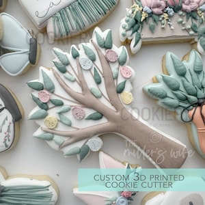 Easter Egg Tree Cookie Cutter - Easter Cookie Cutter -  3D Printed Cookie Cutter - TCK13191