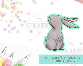 Standing Bunny Cookie Cutter, Easter Bunny Cutter, 3D Printed Cookie Cutter - TCK13187