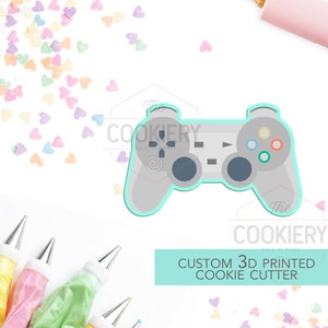 Video Game Controller Cookie Cutter - Father&#39;s Day Cookie Cutter -Controller Cookie Cutter -  3D Printed Cookie Cutter - 81112