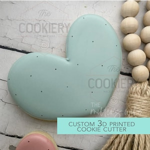 Wonky Chubby Heart - Valentine's Day Cookie Cutter -  3D Printed Cutter - TCK88318