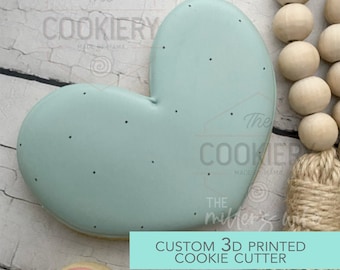 Wonky Chubby Heart - Valentine&#39;s Day Cookie Cutter -  3D Printed Cutter - TCK88318
