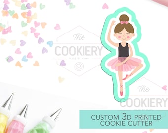Cortador de Biscoitos Bailarina - Cortador de Biscoitos de Balé - Biscoitos de Bailarina - Cortador de Biscoitos Impresso em 3D - TCK72112