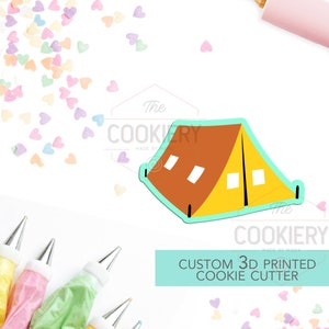 Tent Cookie Cutter - Camping Tent Cookie Cutter - Camping Cookie Cutter - 3D Printed Cookie Cutter - TCK64106