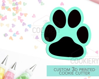 Chubby Paw Print Cookie Cutter -  Paw Print Cookie Cutter - 3D Printed Cookie Cutter - TCK34164