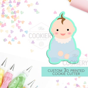 Baby Cookie Cutter - Baby Sitting,  Baby Shower Cookie - 3D Printed Cookie Cutter - TCK32114