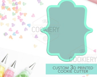 Classic Plaque Cookie Cutter -  Cookie Cutter Plaque - 3D Printed Cookie Cutter - TCK36153