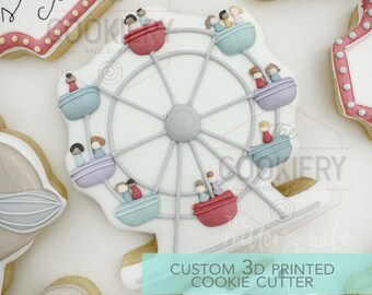 Ferris Wheel Cookie Cutter - Circus Cookie Cutter - 3D Printed Cookie Cutter - TCK83112