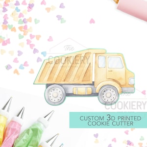 Dump Truck Cookie Cutter, Construction Cookie Cutter, Automobile Cookie Cutter- 3D Printed Cookie Cutter - TCK27120