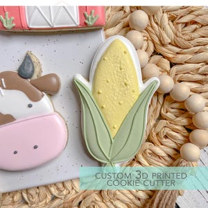 Corn Husk Cookie cutter - Corn on the Cob Cookie Cutter -  3D Printed Cookie Cutter - TCK22164