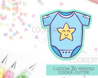 Baby Onesie Cookie Cutter - Baby Bodysuit - Shower Cookie - 3D Printed Cookie Cutter - TCK32104