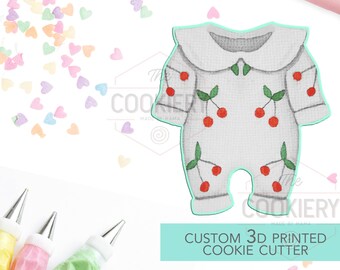 Baby Romper Cookie Cutter - Baby Shower Cookie Cutter  - 3D Printed Cookie Cutter - TCK32141