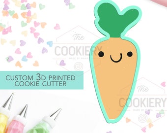 Cute Carrot, Easter Bunny Carrot 3D Printed Cookie Cutter - TCK12106