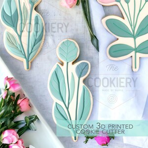 Long Leaves Cookie Cutter - Garden Cookie Cutter -   Spring Cookie Cutter - 3D Printed Cookie Cutter - TCK89174