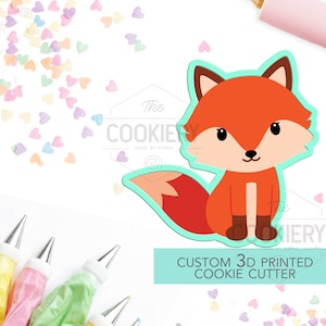 Fox Cookie Cutter - Baby Fox Cutter - Woodland Animals - Lumberjack Cookie  - 3D Printed Cookie Cutter - TCK28104