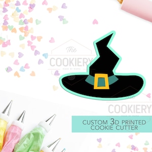 Witch&#39;s Hat Cookie Cutter - Halloween Witch  - Cookie Cutter -  3D Printed Cookie Cutter - TCK62147