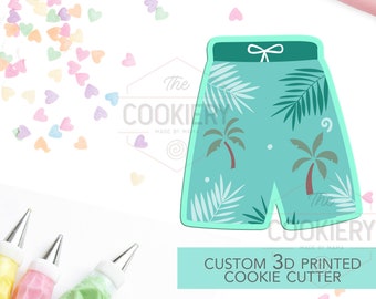 Board Shorts Cookie Cutter - Beach Shorts Cookie Cutter - Swimwear Cutter -  3D Printed Cookie Cutter - TCK82100