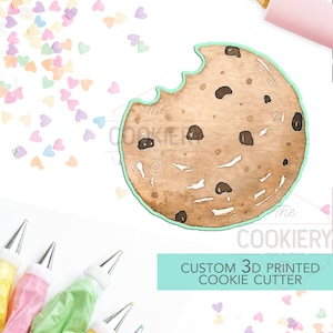 Chocolate Chip Cookie Cutter, Baking and Cooking Cookie Cutter - 3D Printed Cookie Cutter - TCK25101
