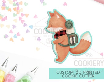 Backpacking Fox - Koekjesuitsteker voor kampeertent - Koekjesvorm voor kamperen - 3D-geprinte koekjesvormer - TCK89159