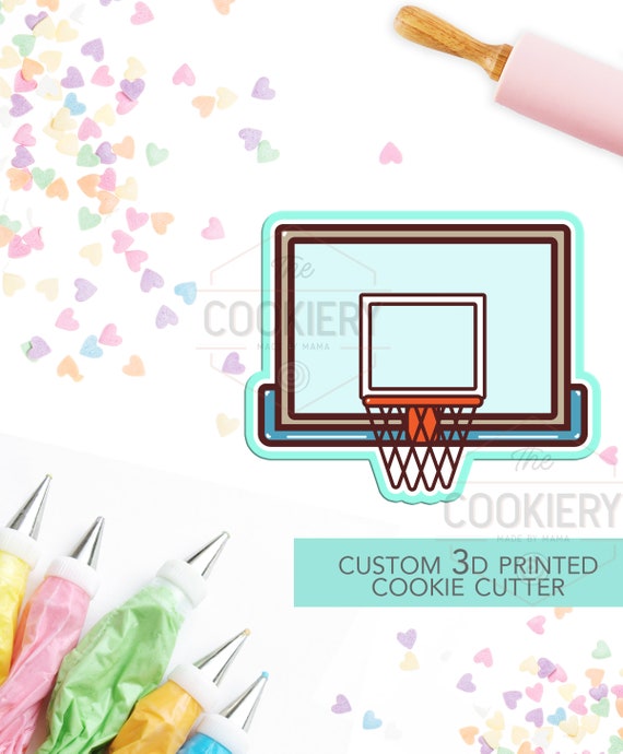 Basketball Hoopcookie Cutter Sports Cookie Cutter 3D Etsy