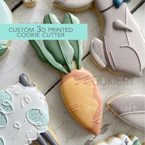 Skinny Carrot Cookie Cutter - Easter Cookie Cutter -  3D Printed Cookie Cutter - TCK85191